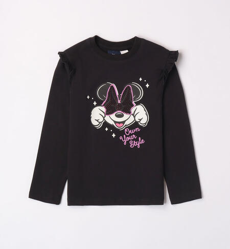 Maglietta Disney bambina da 3 a 8 anni iDO NERO-0658