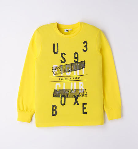 iDO yellow T-shirt for boys from 8 to 16 years GIALLO-1434