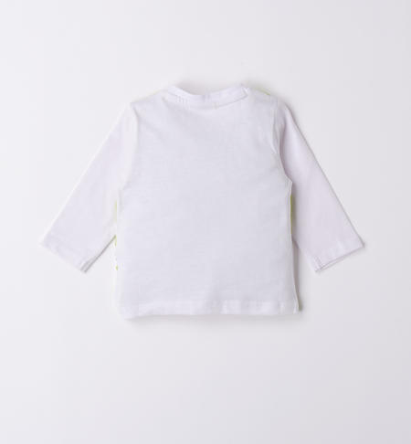 Maglietta girocollo neonato con stelle da 1 a 24 mesi iDO BIANCO-0113