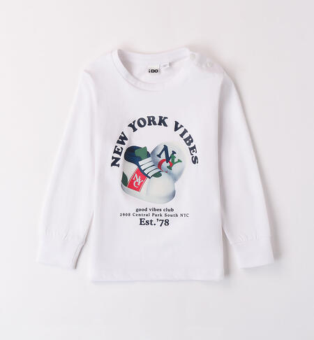 Maglietta girocollo NYC per bambino BIANCO