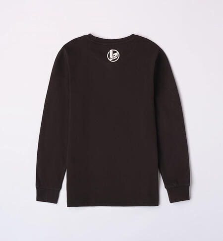 iDO crew neck T-shirt for boys from 8 to 16 years NERO-0658