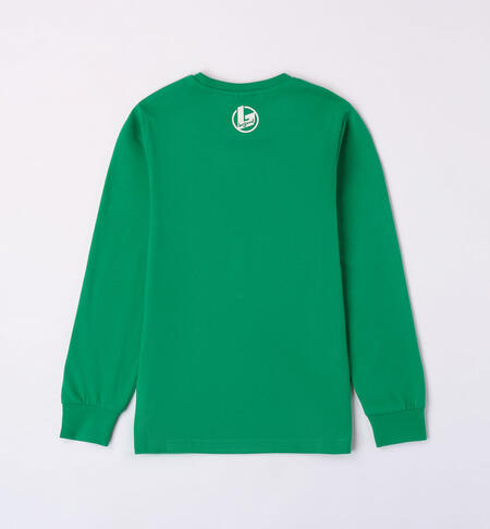 iDO crew neck T-shirt for boys from 8 to 16 years VERDE-5156