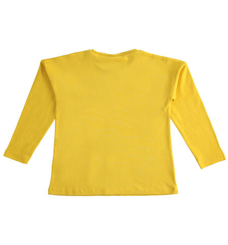 Girl crewneck t-shirt  from 8 to 16 years by iDO GIALLO-1516