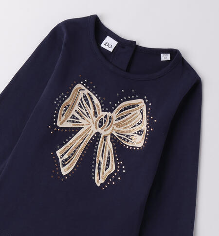 Maglietta iDO bambina NAVY-3854
