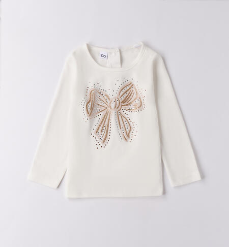 Maglietta iDO bambina PANNA