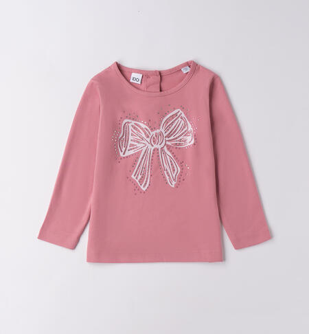 Maglietta iDO bambina ROSA ANTICO-2748