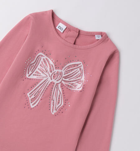 Maglietta iDO bambina ROSA ANTICO-2748