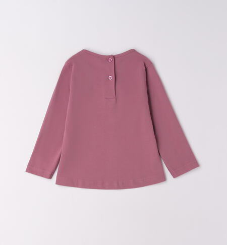 Maglietta iDO da bambina DARK ROSE -3024