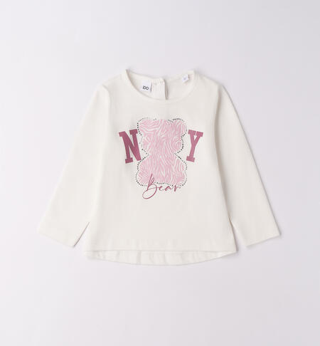 Maglietta iDO da bambina PANNA