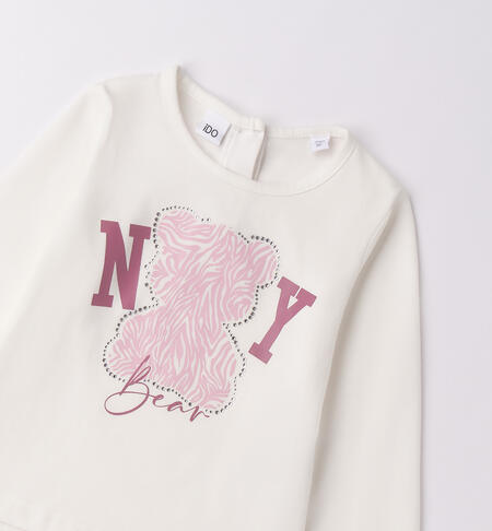 Maglietta iDO da bambina PANNA-0112