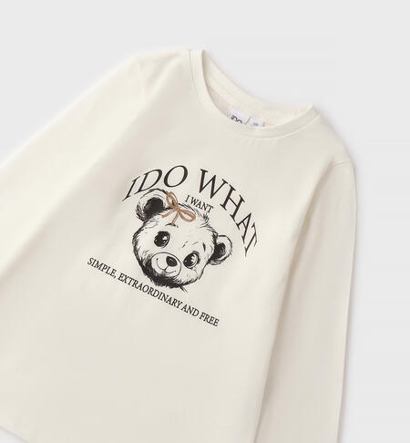 Maglietta iDO da bambina PANNA-0112
