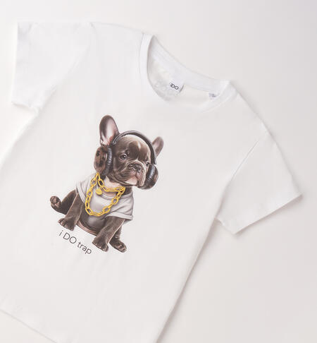 Maglietta iDO da ragazza BIANCO-0113