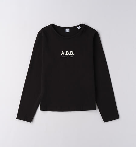 Maglietta iDO modello unisex NERO-0658