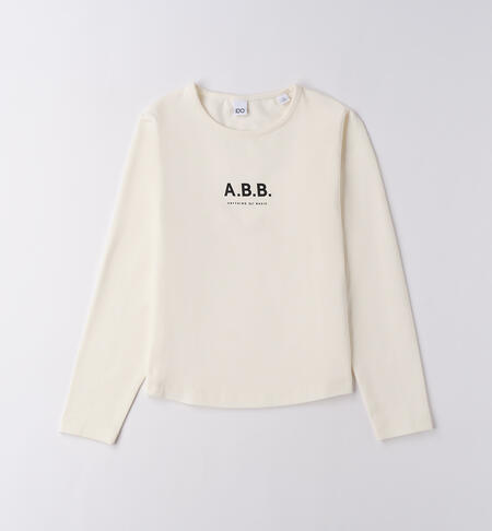Maglietta iDO modello unisex PANNA