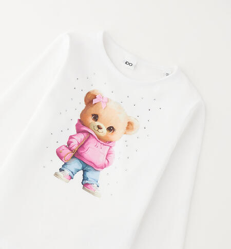Maglietta iDO per bambina BIANCO-0113