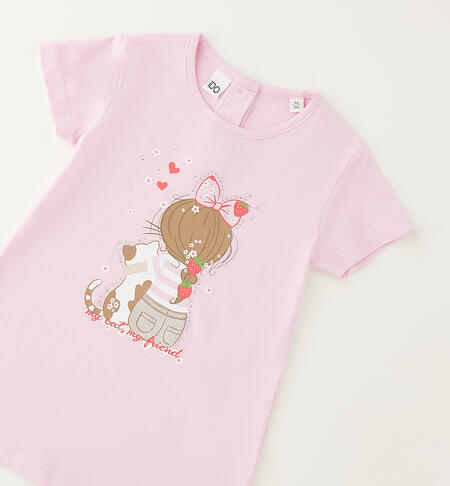 iDO T-shirt for girls ROSA-2411