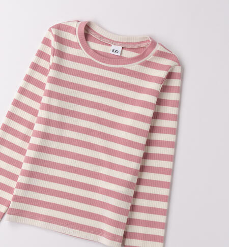 Maglietta iDO ragazza ROSA ANTICO-2748