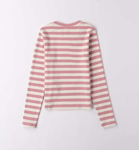 Maglietta iDO ragazza ROSA ANTICO-2748
