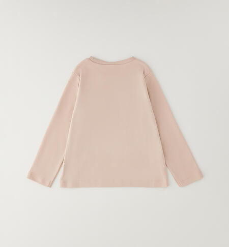 Maglietta in cotone bambina ROSA-2623