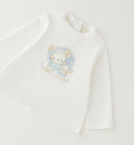 Maglietta in cotone neonata PANNA-0112