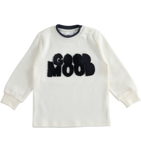 Maglietta manica lunga bambino - da 9 mesi a 8 anni iDO PANNA-0112