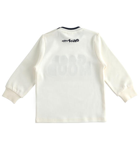 Maglietta manica lunga bambino - da 9 mesi a 8 anni iDO PANNA-0112