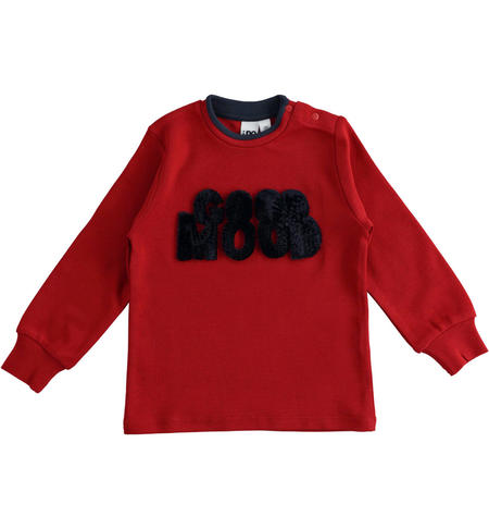 Maglietta manica lunga bambino - da 9 mesi a 8 anni iDO ROSSO-2536