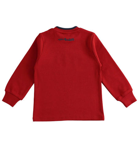 Maglietta manica lunga bambino - da 9 mesi a 8 anni iDO ROSSO-2536