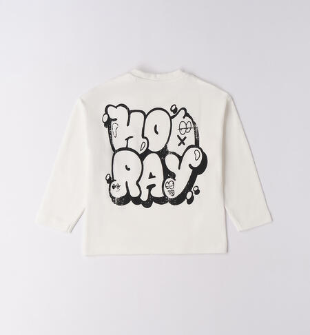 Maglietta manica lunga bambino PANNA