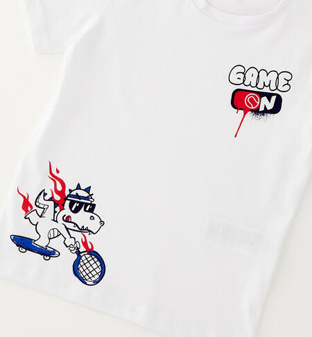 Children's short-sleeved T-shirt BIANCO-0113