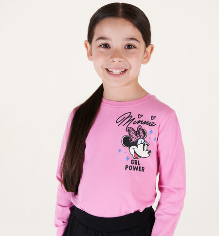 Maglietta Minnie bambina da 3 a 8 anni iDO ROSA-2415