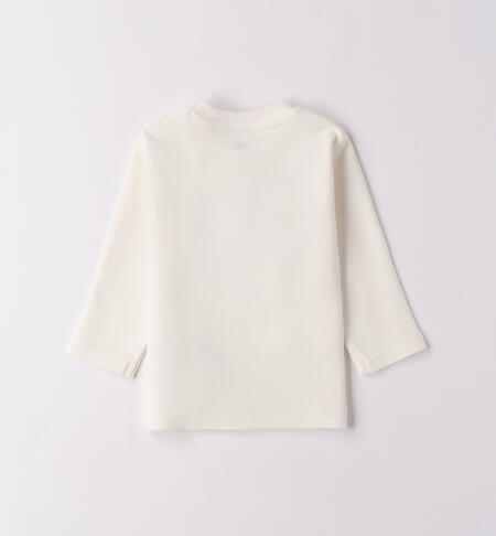 Maglietta neonato 100% cotone PANNA-0112