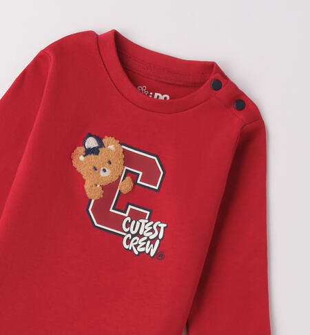Maglietta neonato 100% cotone ROSSO-2259