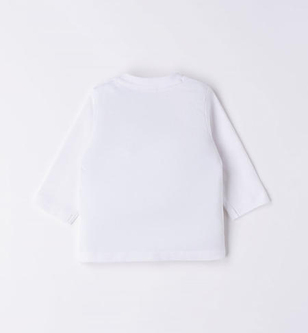 Maglietta neonato 100% cotone varie fantasie da 1 a 24 mesi iDO BIANCO-BEIGE-8033