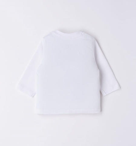 Maglietta neonato 100% cotone varie fantasie da 1 a 24 mesi iDO BIANCO-INDIGO-8077