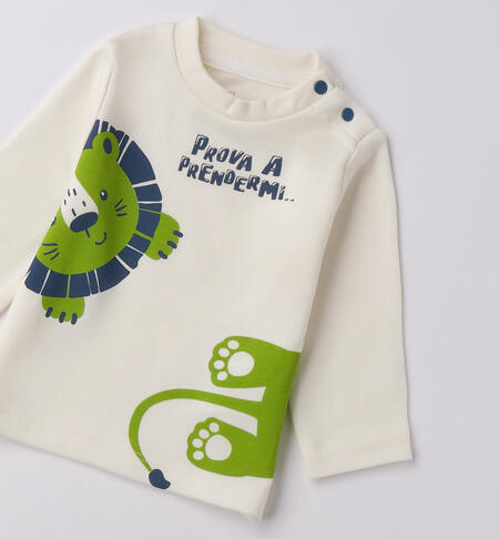 Maglietta neonato iDOMini PANNA-0112