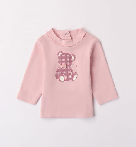 Teddy bear T-shirt for girls PINK