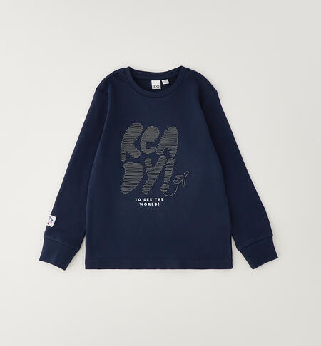 Maglietta per bambino cotone NAVY-3885