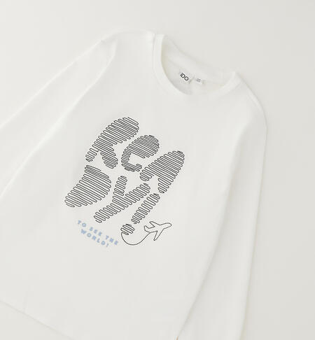 Maglietta per bambino cotone PANNA-0112