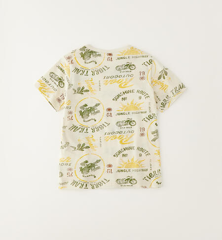iDO children's T-shirts ECRU'-VERDE-6BWV