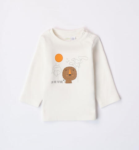 Maglietta per bimbo con leone da 1 a 24 mesi iDO PANNA-0112