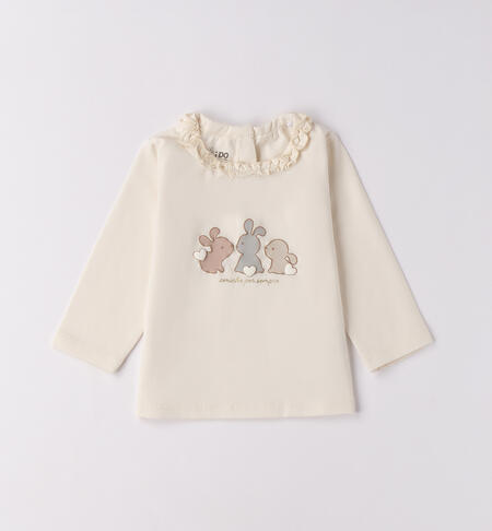 T-shirt for newborn girl LATTE-0115
