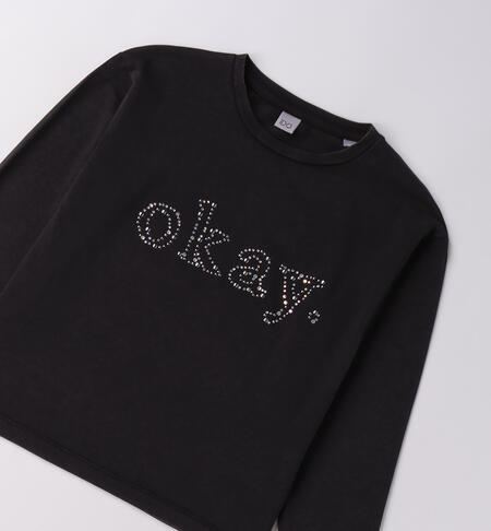 iDO girls¿ T-shirt NERO-0658