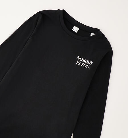 Maglietta per ragazza NERO-0658