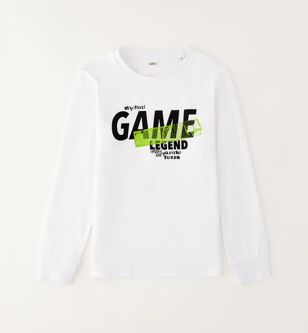 Maglietta per ragazzo iDO BIANCO