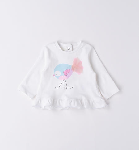 100% cotton baby chick T-shirt WHITE