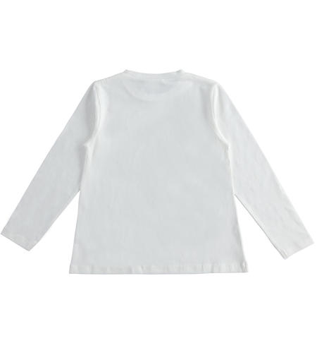 Girl¿s t-shirt with glitter print  from 8 to 16 years by iDO PANNA-0112