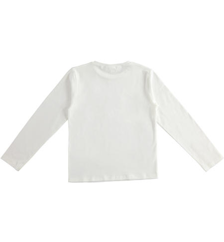 Crewneck jersey girl t-shirt  from 8 to 16 years by iDO PANNA-0112