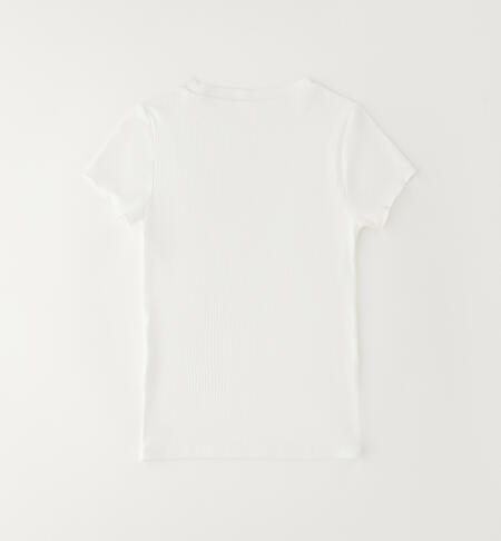 Maglietta ragazza iDO PANNA-0112