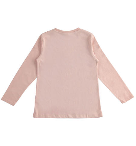 Girl¿s cotton t-shirt from 8 to 16 years old iDO LIGHT PINK-2921